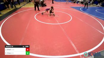 49 lbs Round Of 16 - Jace Shell, R.A.W. vs Ethan Elias, Bristow Youth Wrestling