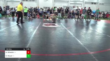 140-S lbs Consi Of 8 #1 - Nathan Wheeler, OH vs Dayton Moyer, PA