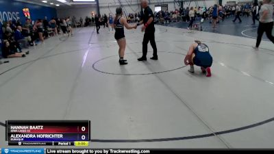 160 lbs Quarterfinal - Alexandra Hofrichter, Dubuque vs Hannah Baatz, Iowa Lakes CC