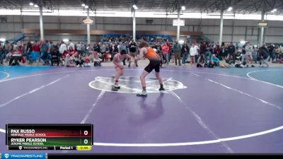 110 lbs Cons. Round 4 - Ryker Pearson, Jerome Middle School vs Pax Russo, Heritage Middle School