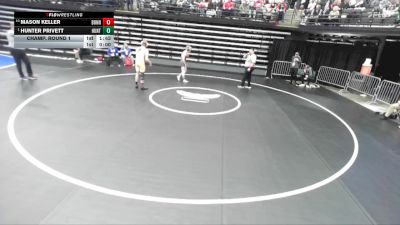 5A 132 lbs Champ. Round 1 - Hunter Privett, Hunter vs Mason Keller, Bonneville