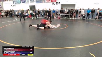 285 lbs Round 1 - Casey Weber, Arctic Warriors Wrestling Club vs Micah Falvo, Lions Den Wrestling Club