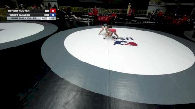 135 lbs Cons. Quarters - Tiffany Nguyen, Santa Ana High School Wrestling vs Juliet Salazar, Northview High School Wrestling