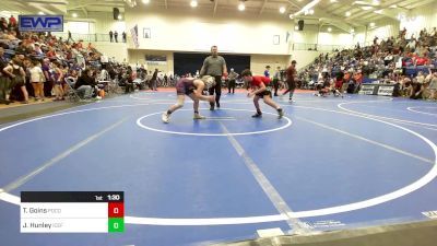 110 lbs Semifinal - Tucker Goins, Pocola Youth Wrestling vs Jarrett Hunley, Icefighter U