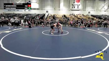 106 lbs Cons. Round 4 - Jayden Rivera, Purple Eagles Wrestling Academy vs Owen Weiner, Deep Roots Wrestling Club