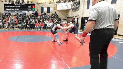 190 lbs Quarterfinal - Anthony Gagne, Tri-County vs Finnegan Burr, Plymouth South