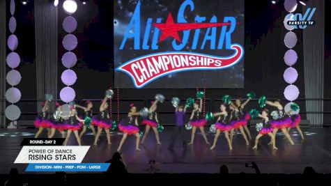 Power of Dance - Rising Stars [2025 Mini - Prep - Pom - Large Day 2] 2025 ASCS Dance Grand Nationals & Cheer Showdown
