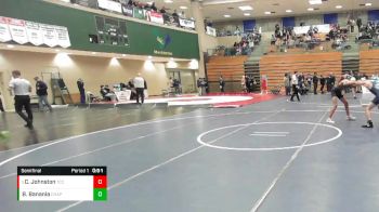 106 lbs Semifinal - Cade Johnston, Tri City Christian vs Benjamin Banania, Chaparral