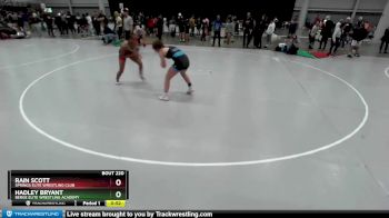 125 lbs Semifinal - Rain Scott, Springs Elite Wrestling Club vs Hadley Bryant, Berge Elite Wrestling Academy