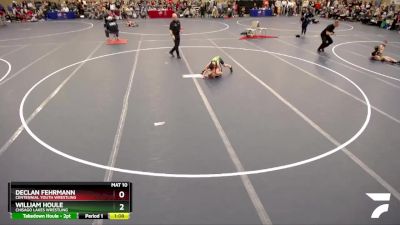 57-63 lbs Cons. Round 1 - Declan Fehrmann, Centennial Youth Wrestling vs William Houle, Chisago Lakes Wrestling