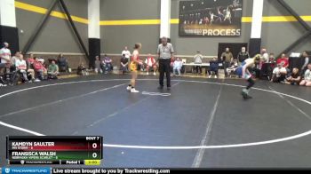 112 lbs Round 3 (6 Team) - Fransisca Walsh, Nebraska Vipers Scarlet vs Kamdyn Saulter, MN Storm