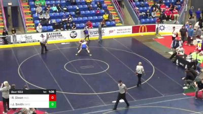 140 lbs Quarterfinal - Rory Dixon, Hazleton vs Jon Smith, Oxford