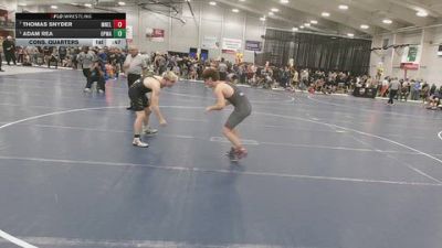 150 lbs Cons. Quarters - Thomas Snyder, MN Elite vs Adam Rea, Open Mats