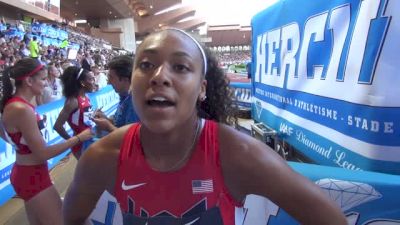 Kaylin Whitney on being selected as the A team 4x1 anchor for Monaco