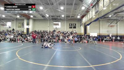 138 lbs Semifinal - Eliza Speek, Granby vs Kailynn Schuster, Quabbin