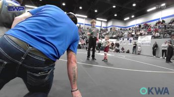 37/40 lbs Rr Rnd 3 - Crosslee Roberts, Blanchard Youth Wrestling Club vs Emsley Bogle (37), Noble Takedown Club