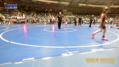 75 lbs Quarterfinal - Berringer Robbins, Greater Heights Wrestling vs Aeson Kerth, Stronghold Wrestling Club