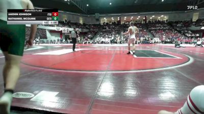 215 lbs Quarterfinals (8 Team) - Jaeden Johnson, FT. GIBSON vs Nathaniel McGuire, CATOOSA