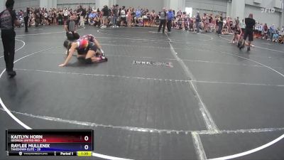 118 lbs Round 1 (8 Team) - Kaitlyn Horn, Georgia United Red vs Raylee Mullenix, Takedown Elite