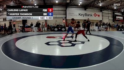 72 kg Champ. Round 1 - Carlens Lapaix, Pennsylvania vs Hunter Thomson, Roughneck Wrestling Club