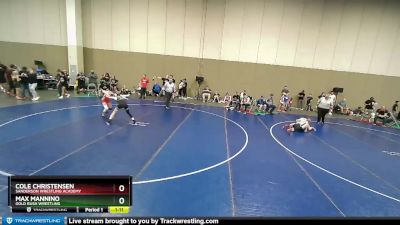 102 lbs Cons. Round 2 - Cole Christensen, Sanderson Wrestling Academy vs Max Mannino, Gold Rush Wrestling