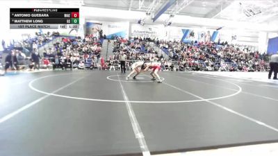 120 lbs 1st Place Match - Antonio Guebara, Maize vs Matthew Long, Garden City