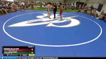 195 lbs Round 2 (8 Team) - Kourtlan Oliver, Team Michigan Blue vs Dom Benavidez, Colorado