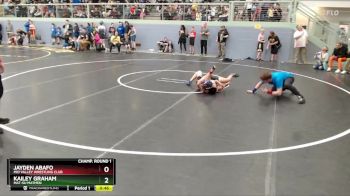 98 lbs Champ. Round 1 - Kailey Graham, Mat-Su Matmen vs Jayden Abafo, Mid Valley Wrestling Club