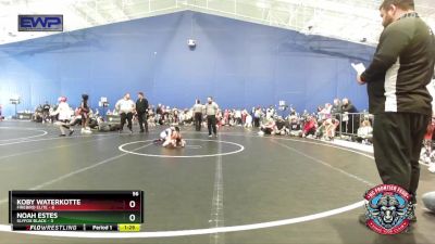 56 lbs Semis (4 Team) - Koby Waterkotte, Firebird Elite vs Noah Estes, Slyfox Black