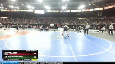 160 lbs Champ. Round 1 - Jhett Harber, Lowry vs Thomas Sievertsen, Walla Walla