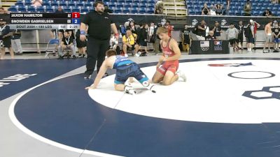 190 lbs Cons. Sub-rd Of 16 - Jaxon Hamilton, Arizona vs Snowden Gabrielsen, Oregon