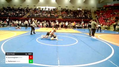 84 lbs Semifinal - Price Cunningham, Barnsdall Youth Wrestling vs Landon Patterson, Wagoner Takedown Club
