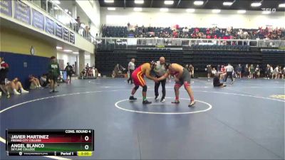 285 lbs Cons. Round 4 - Javier Martinez, Fresno City College vs Angel Blanco, Skyline College