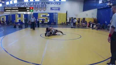 157 lbs Semifinal - Angel Sanchez, Wellington Community Hs vs Anthony Garcia, Harmony