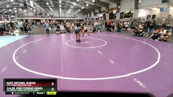 120 lbs 2nd Place Match - Caleb Jose Cedeno Mendoza, Silverback Wrestling Forth Worth vs Alec Michael Duran, Stay Sharp Wrestling Club