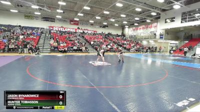 184 lbs Quarterfinal - Jason Bynarowicz, Colorado Mesa vs Hunter Tobiasson, Adams State