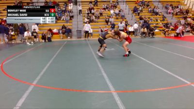 165 lbs Cons. Round 4 - Michael David, Rochester-CTC vs Bentley Wise, Triton Community College