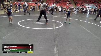 52 lbs Round 1 - Brady Bellavia, Highland vs Wyatt Woodcox, Unattached