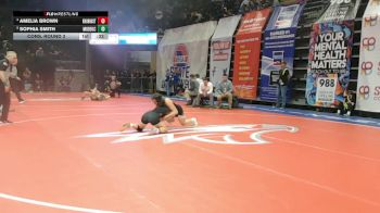 135 Class 1 lbs Cons. Round 3 - Sophia Smith, Mid-Buchanan vs Amelia Brown, Knob Noster