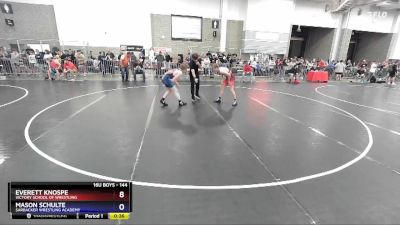 144 lbs Cons. Round 4 - Everett Knospe, Victory School Of Wrestling vs Mason Schulte, Sarbacker Wrestling Academy