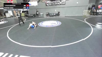 67 lbs Cons. Round 1 - Titus Bernabe, Dethrone Wrestling Club vs Hunter Cruz, Stockton Combat
