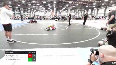 85 lbs Round Of 16 - Keller Maryott, All American Wrestling Club vs Brock Humphrey, Quest School Of Wrestling MS