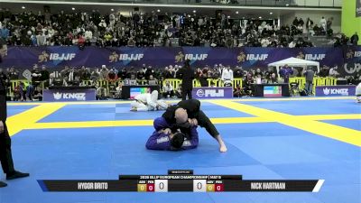 Nick Hartman vs Hygor Brito 2026 European Jiu-Jitsu IBJJF Championship