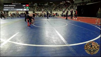 Semifinal - Baker Sessions, Mustang Bronco Wrestling Club vs Addison Ross, East Kansas Eagles