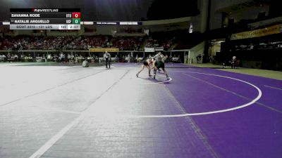 131 lbs Round Of 32 - Savanna Rode, Utah Tech (W) vs Natalie Arguello, UCF (W)