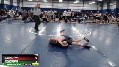 70-76 lbs Round 3 - Grant Morris, Hawk Wrestling Club vs Wisdom Perea, Team Real Life