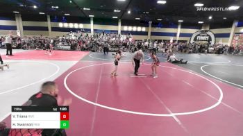 73 lbs Round Of 16 - Victor Triana, Riverside Rascals vs Hanley Swanson, Pride WC