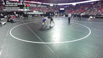 165 lbs Cons. Quarters - Arianna Niemojuski, Kewaunee vs Kari Sunde-Hogy, Racine Horlick/Park