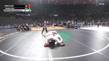 5A Boys 215 lbs 5th Place Match - Elijah Cole, Crater Boys vs Aiden Clark, Thurston Boys
