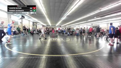 136 lbs Semifinal - Cooper Butler, Jersey Shore vs Robert Schwartz, Klingerstown